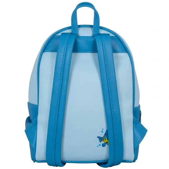 ? Loungefly Little Mermaid Ariel Stained Glass Vegan Leather Mini Backpack New! Pre-order: The Little Mermaid Stained Glass Loungefly  main image 2